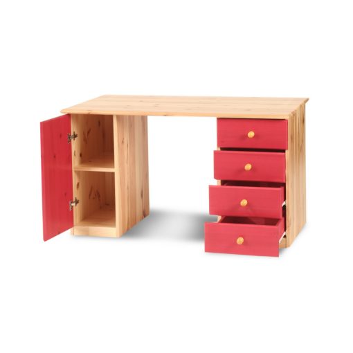 Claudia 1 ajtós 4 fiókos íróasztal