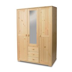 Vanessa 3 ajtós 3 fiókos tükrös szekrény