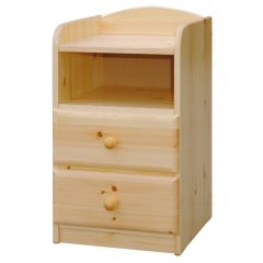 Csanád 2 fiókos, nyitott éjjeliszekrény