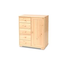 Vanessa 1 ajtós 5 fiókos komód