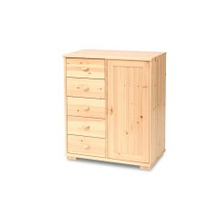 Vanessa 1 ajtós 5 fiókos komód