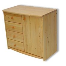 Zsolt 1 ajtós 4 fiókos komód