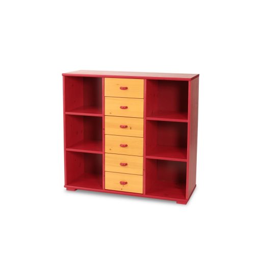 Vanessa 6 fiókos nyitott komód