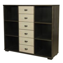 Vanessa 6 fiókos nyitott komód