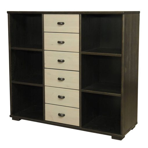 Vanessa 6 fiókos nyitott komód