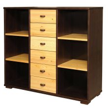 Vanessa 6 fiókos nyitott komód