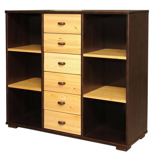 Vanessa 6 fiókos nyitott komód