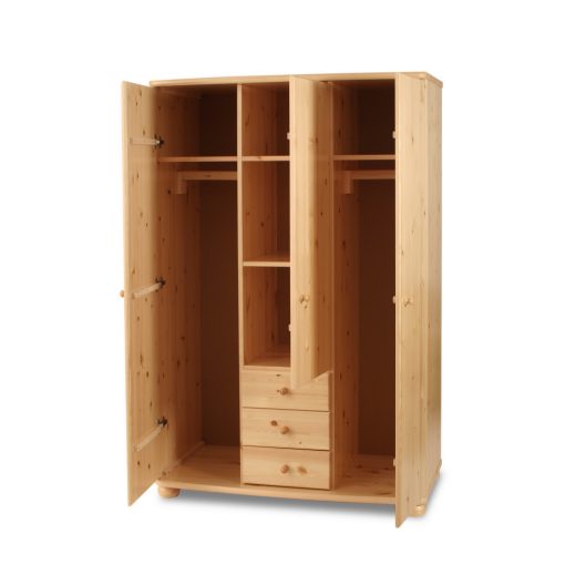 Claudia 3 ajtós 3 fiókos tükrös szekrény