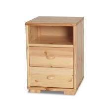 Vanessa 2 fiókos, nyitott éjjeliszekrény