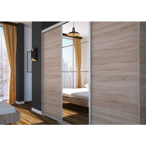 Bond 239 - 3 ajtós tükrös gardróbszekrény 