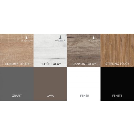 Genova 2 ajtós 4 fiókos komód