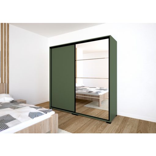 Bond 140 - 2 ajtós tükrös gardróbszekrény