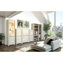 Cortina C4 - 2 ajtós vitrinszekrény