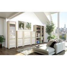 Cortina C4 - 2 ajtós vitrinszekrény