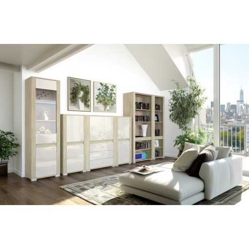 Cortina C4 - 2 ajtós vitrinszekrény