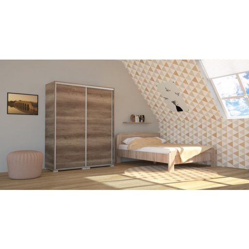 Bond 180 - 2 ajtós gardróbszekrény