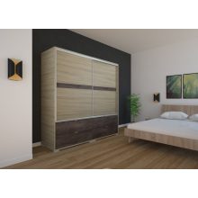 Cezar 200 - 2 ajtós 4 fiókos gardróbszekrény