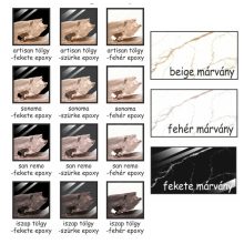 Flóra Plus Magasfényű - 160x88 bővíthető étkezőasztal