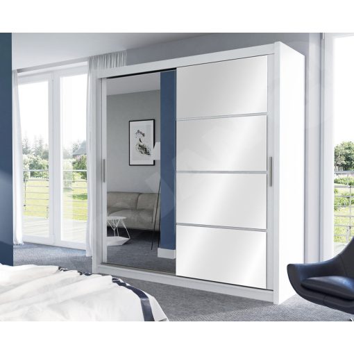 Brandon 203 - 2 ajtós tükrös gardróbszekrény