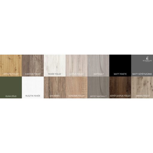  Porto 180 - 2 ajtós tükrös gardróbszekrény