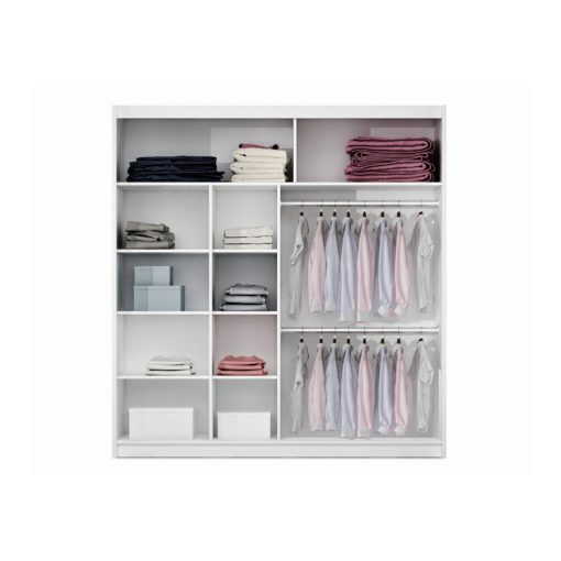 Vista 203 - 2 ajtós tükrös gardróbszekrény