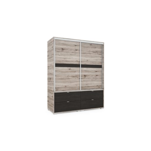 Cezar 140 - 2 ajtós 4 fiókos gardróbszekrény