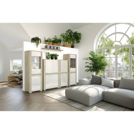 Cortina C13 - 2 ajtós vitrinszekrény