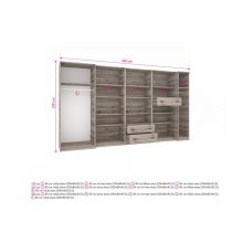 Senator 400 cm szekrénysor