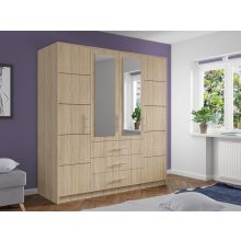 Bali 4 ajtós 3 fiókos szekrény