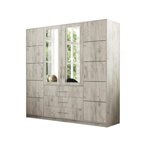 Bali 4 ajtós 3 fiókos szekrény