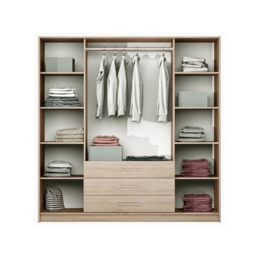 Bali 4 ajtós 3 fiókos szekrény