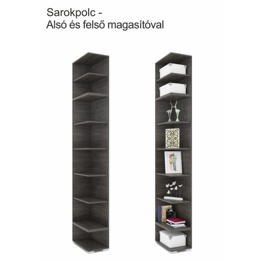 Sarokpolc alsó magasító elem