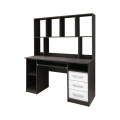 Basel 3 fiókos íróasztal polccal