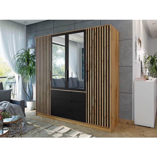 Bali Lux - 4 ajtós 3 fiókos szekrény