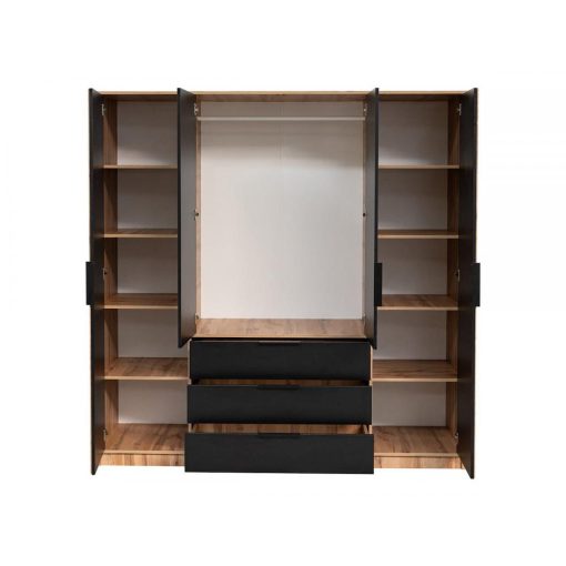 Bali Lux - 4 ajtós 3 fiókos szekrény