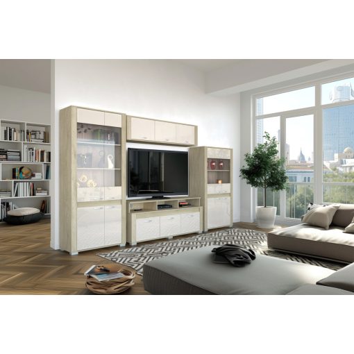 Cortina C12 - 4 ajtós vitrinszekrény