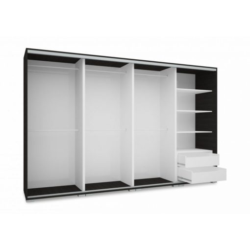 Bond 318 - 4 ajtós tükrös gardróbszekrény