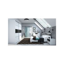 Dubaj 226 - 2 ajtós gardróbszekrény fekete